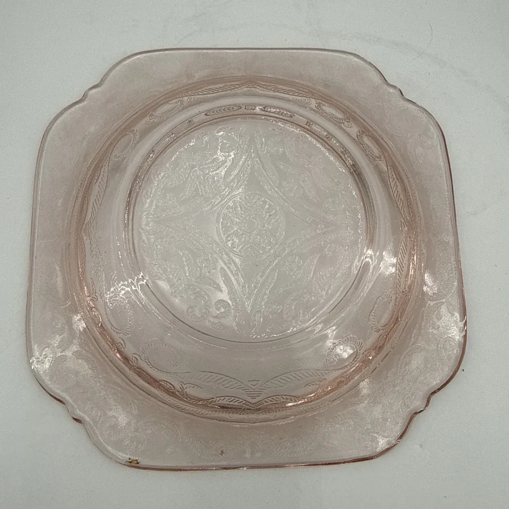 Vtg Federal Glass Madrid Pattern 7
